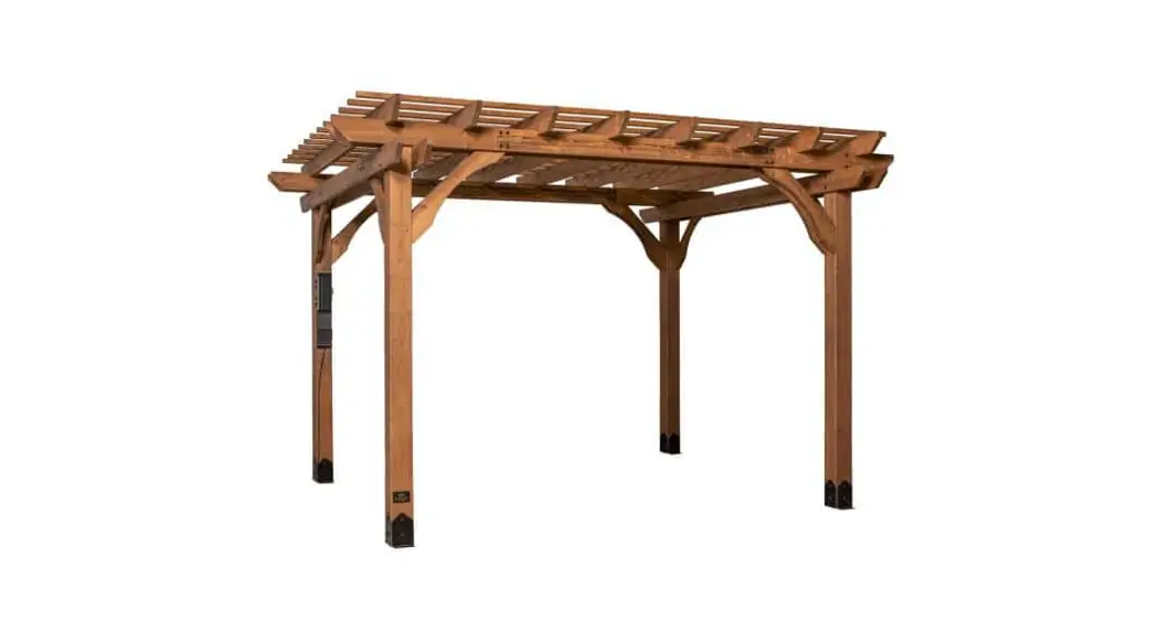Fairhaven 37918822 12 Ft. X 10 Ft. Tuscany Brown Nordic Spruce Pergola Owner's Manual