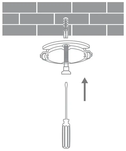 MI Home Security Camera - Place the side of the base with arrows