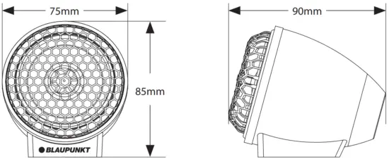BLAUPUNKT MPS 2300F Velocity Power Full Range Speaker - FIG 2