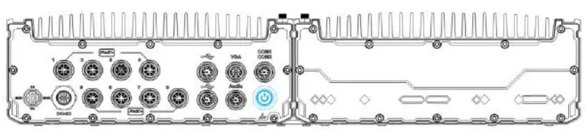 NEOUSYS SEMIL 1700GC Series Waterproof GPU Computer - Power Button