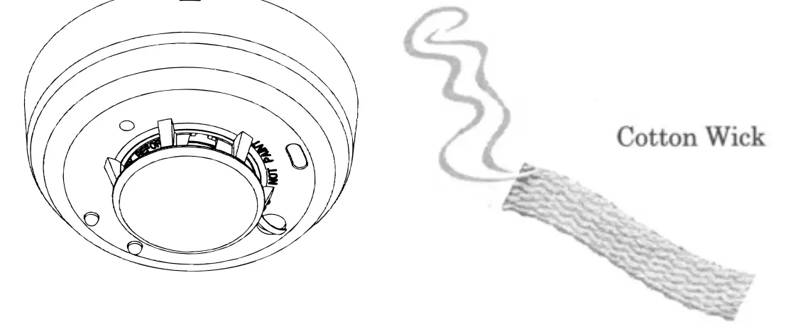 SilentCall 1008-4 Photoelectronic Smoke Detector Interface illustration