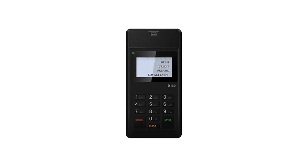 Pax Technology D180cpb Mpos Payment Terminal User Manual