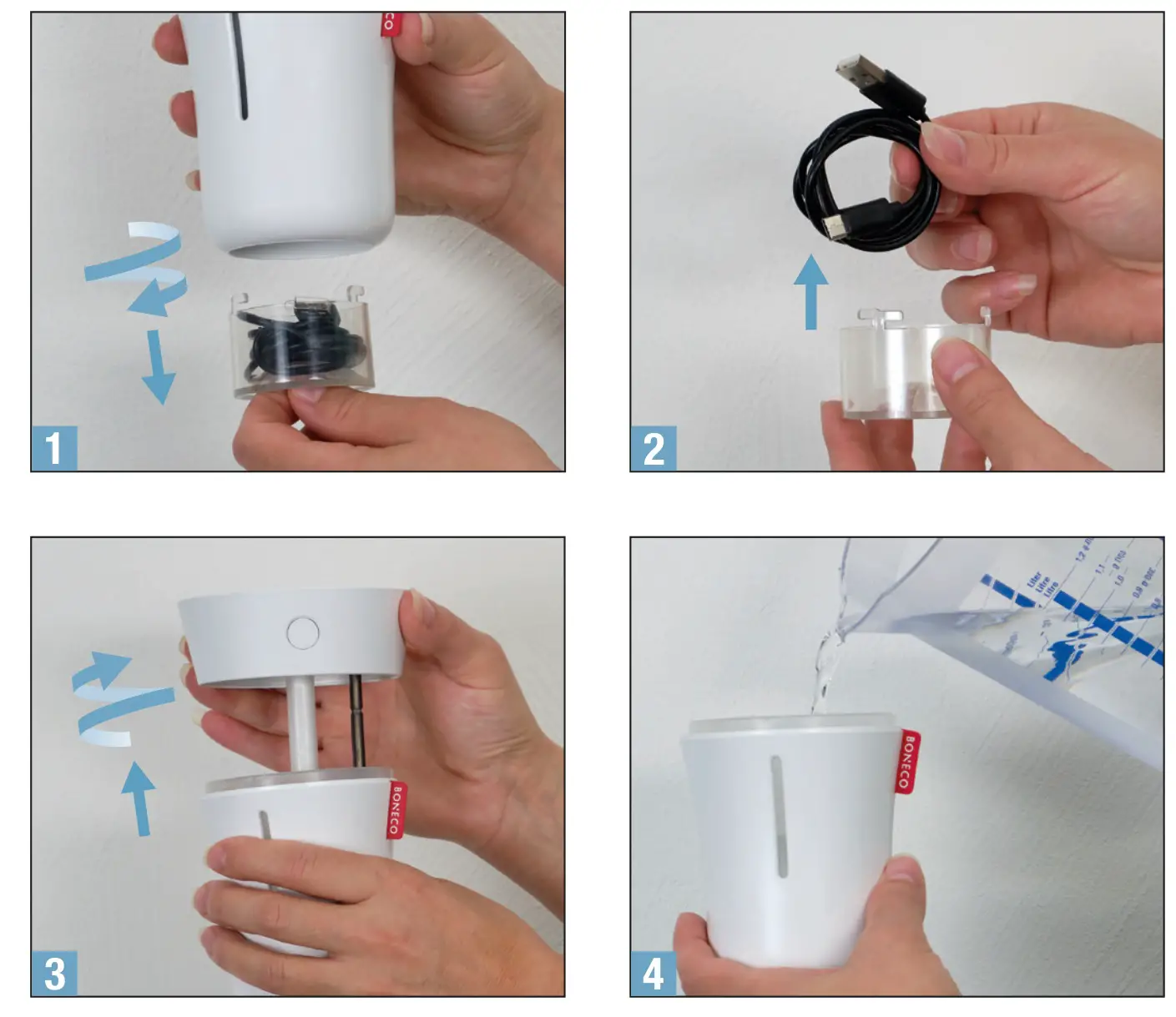 BONECO U50 Personal Humidifier Ultrasonic - FIRST USE