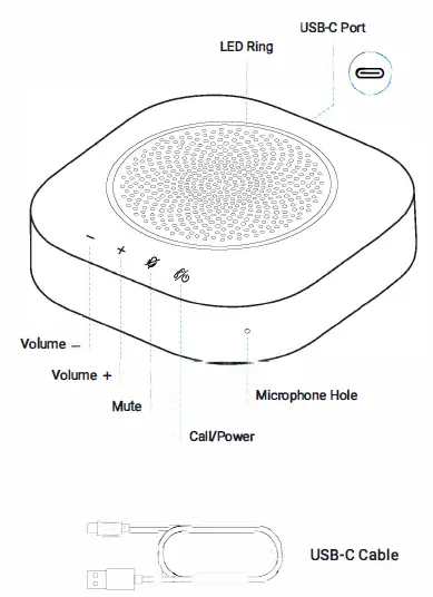 JOOWIN SC10 Voice Pickup Speakerphone fig 1