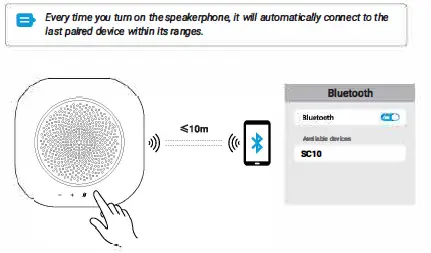 JOOWIN SC10 Voice Pickup Speakerphone fig 2