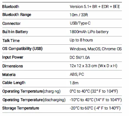 JOOWIN SC10 Voice Pickup Speakerphone fig 8