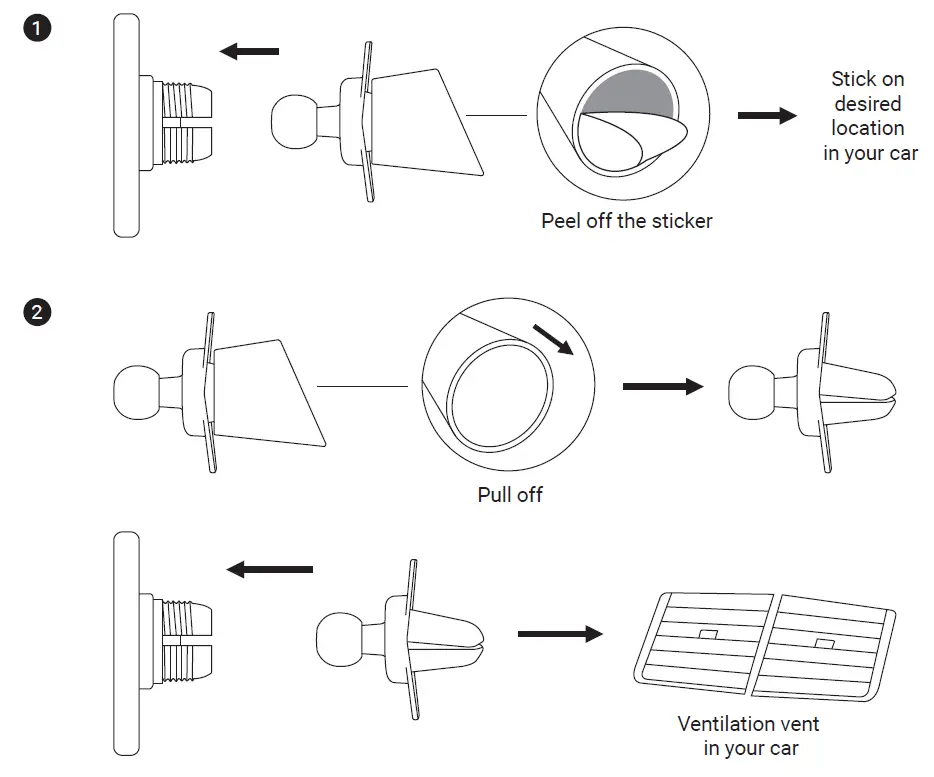 Sandberg 441-47 In Car Wireless Magnetic Charger 15W-FIG1