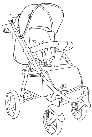 lionelo Annet Plus Baby stroller - cover