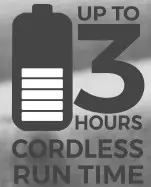 TOWER Cordless Desk Fan - run time