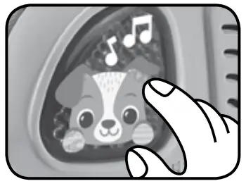 vtech 557403 Touch & Feel Sensory Keys - Up Button