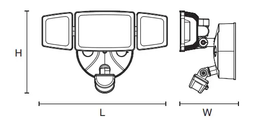 ONFORU BDD100G 3 Pir LED Wall Lights with Motion Sensor - figure 3