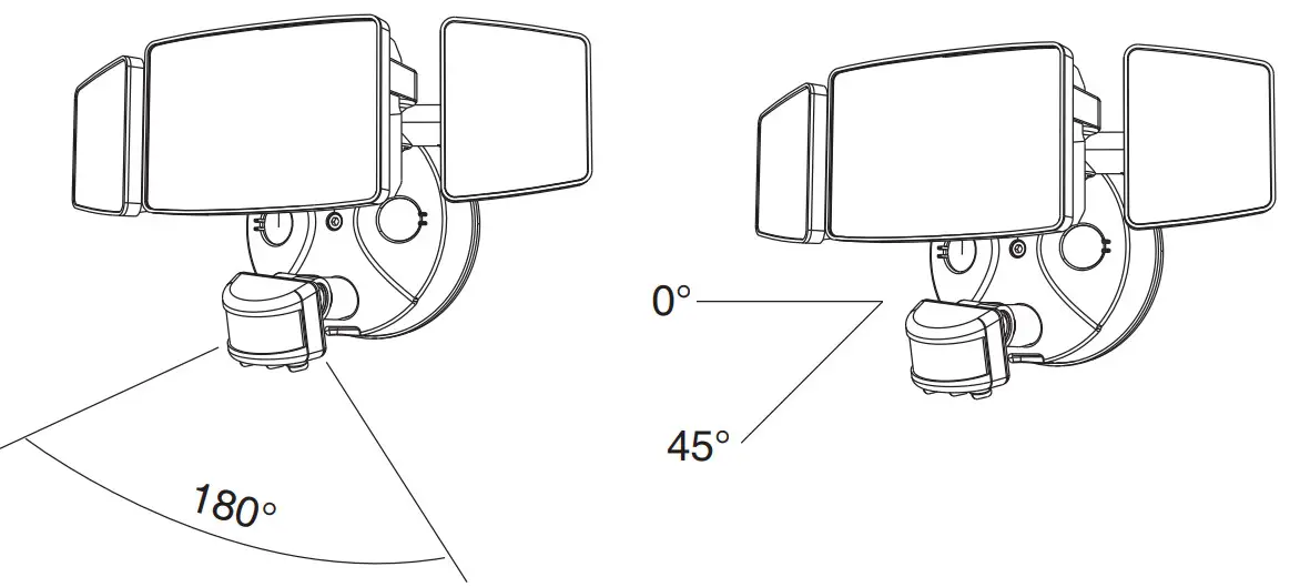 ONFORU BDD100G 3 Pir LED Wall Lights with Motion Sensor - figure 5