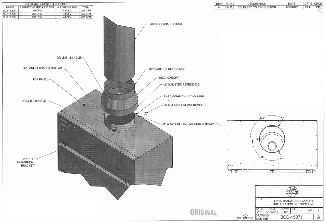 NuAire NU 813 300 Labgard Containment Hood - fig5