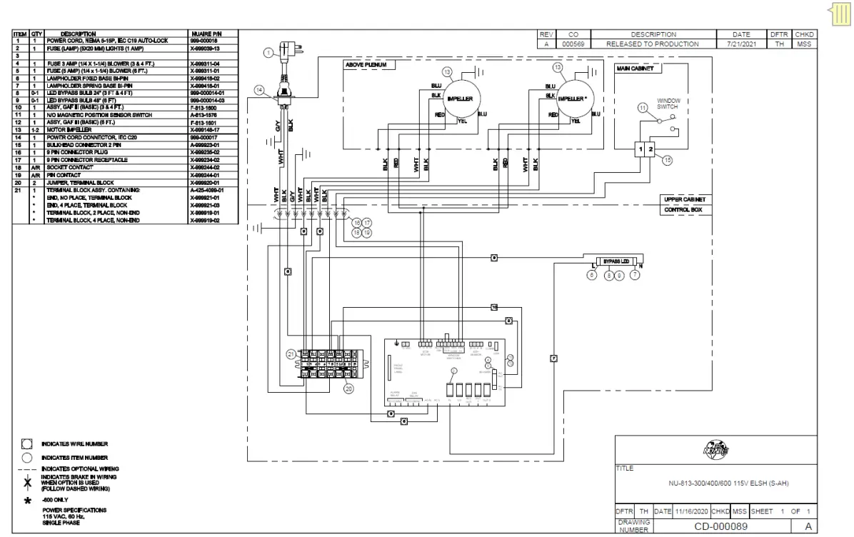 NuAire NU 813 300 Labgard Containment Hood - fig6