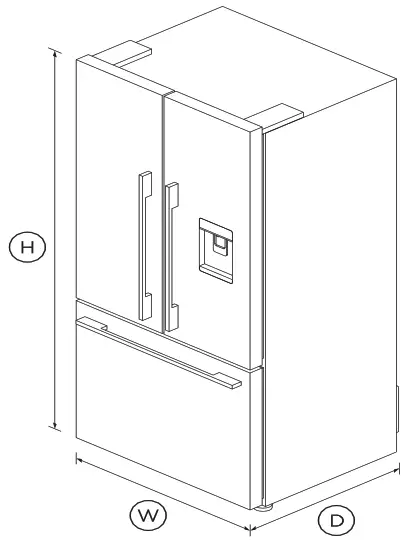 FISHER PAYKEL RF170ADUSX4 32 Inch Freestanding French Door Refrigerator Freezer - fig
