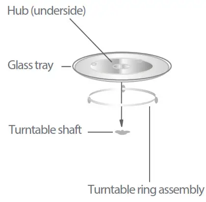 TOSHIBA Microwave Oven - TURNTABLE
