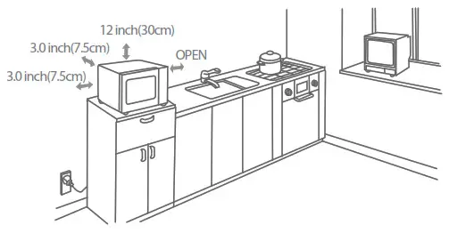 TOSHIBA Microwave Oven - outlet vents.