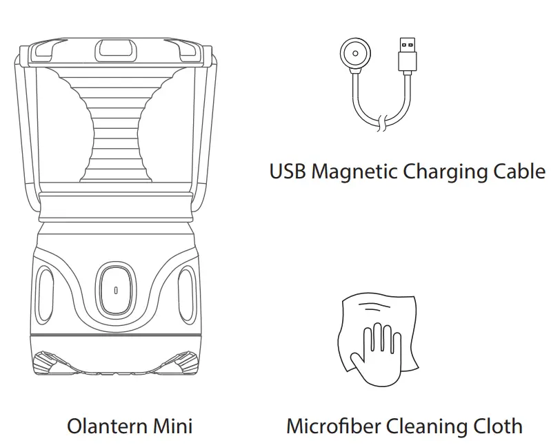 OLIGHT Olantern Mini 150 Lumens Rechargeable Camping Lantern - BOX