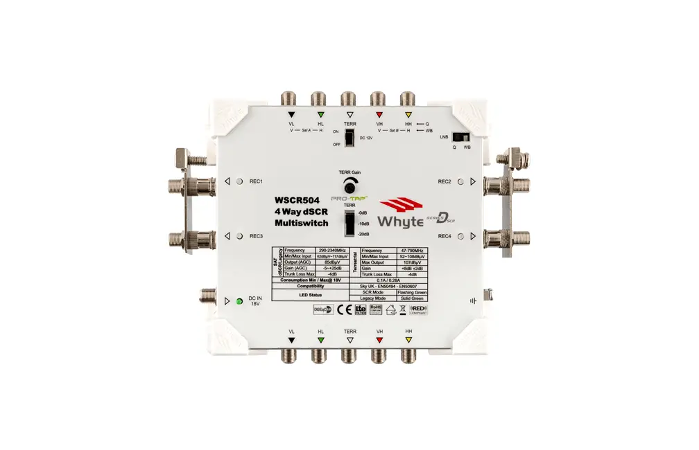 Whyte Wscr504 4 Way Dscr Multiswitch Instruction Manual Whyte Wscr504 4 Way Dscr Multiswitch Instruction Manual