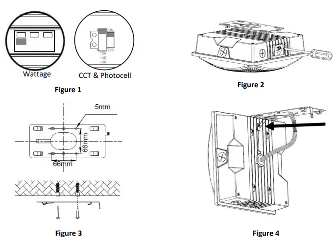 VENTURE-LIGHTING-5000K-72W-Recessed-LED-Canopy-Fixture-fig1
