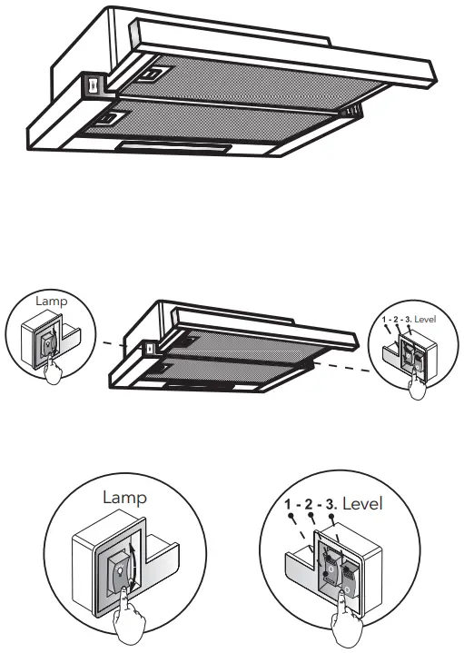 TESLA DB600SX Cooker Hood - CONTROL PANEL 2