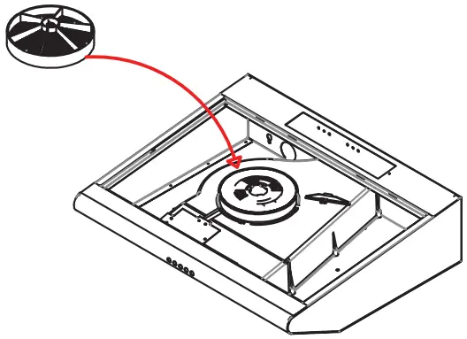TESLA DB600SX Cooker Hood - RECIRCULATION MODE 2