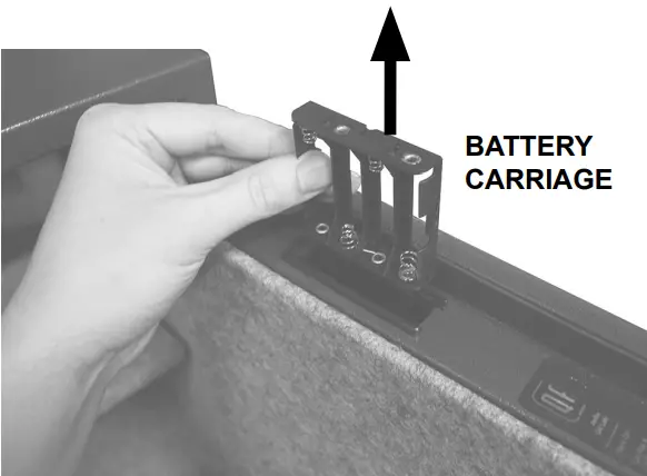 STACK ON PFS 012 BG E Personal Fireproof Safes with Electronic Lock - BATTERY INSTALLATION AND REPLACEMENT 2