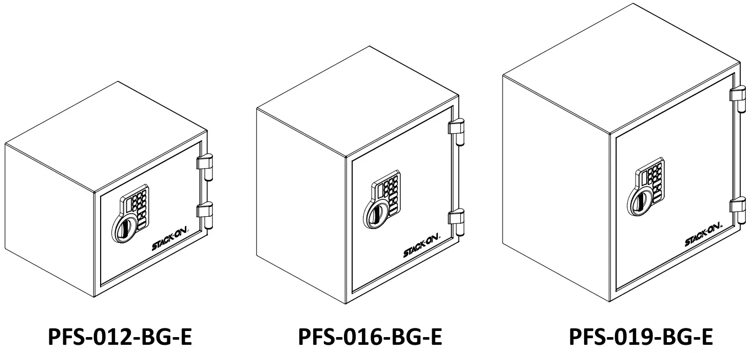 STACK ON PFS 012 BG E Personal Fireproof Safes with Electronic Lock