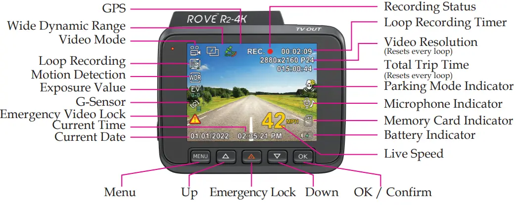 ROVE R2 4K Dash Cam - Fig 22