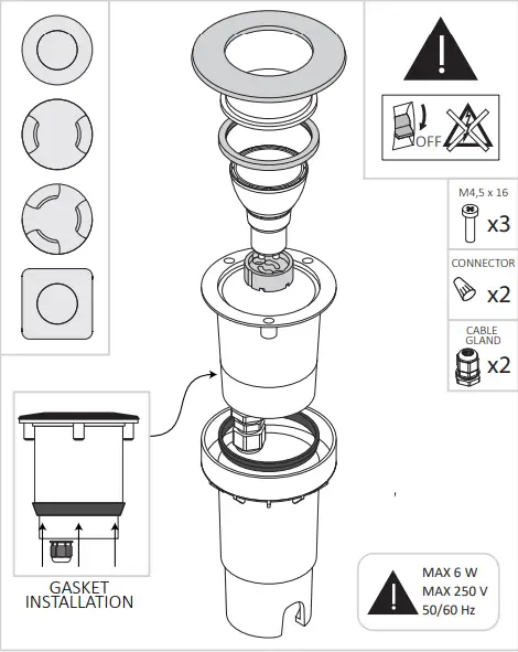 QAZQA Ceci 160 LED in-ground luminaire - Fig 6
