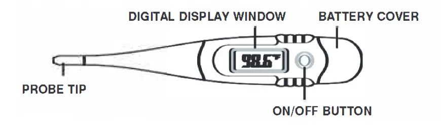MABIS 9-Second Flexible Tip Digital Thermometer fig (1)