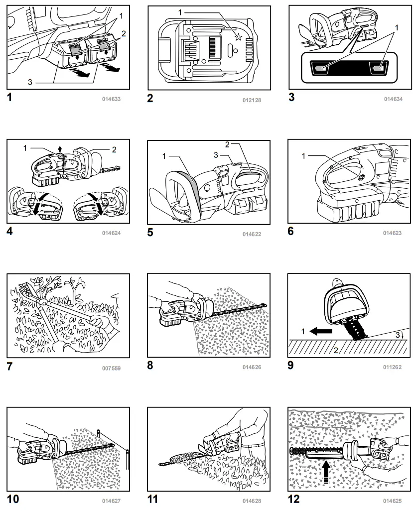 DOLMAR AH 3756 Cordless Hedge Trimmer - fig 2
