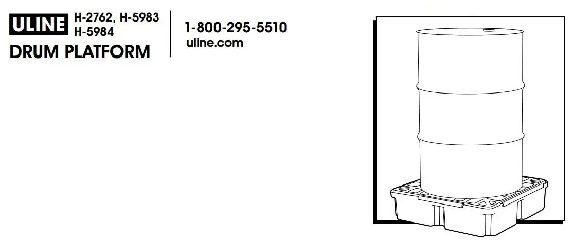 ULINE Drum Platform Instructions