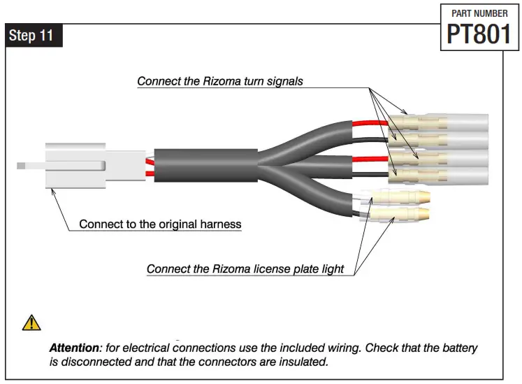 rizoma PT801 License Plate Support -Step 11