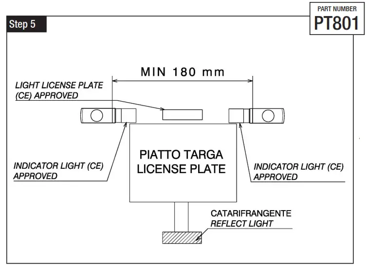 rizoma PT801 License Plate Support -Step 5