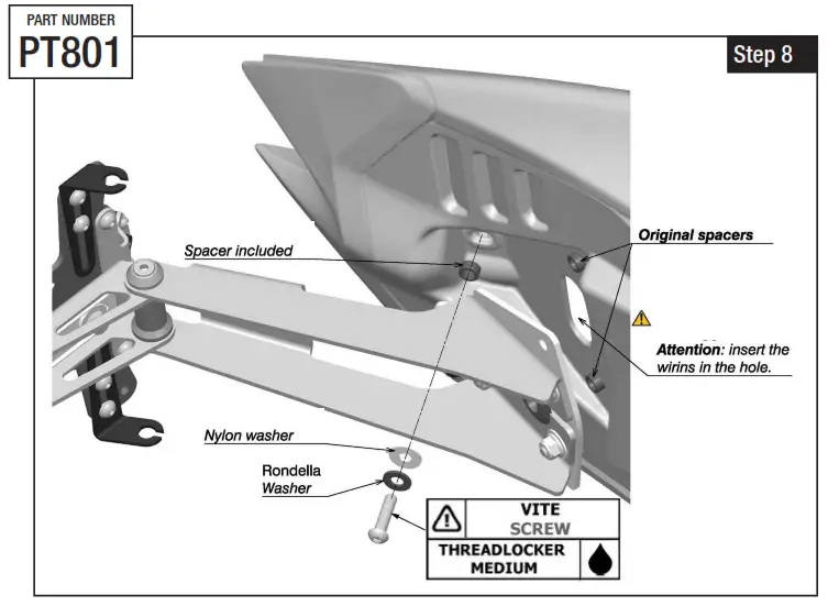 rizoma PT801 License Plate Support -Step 8