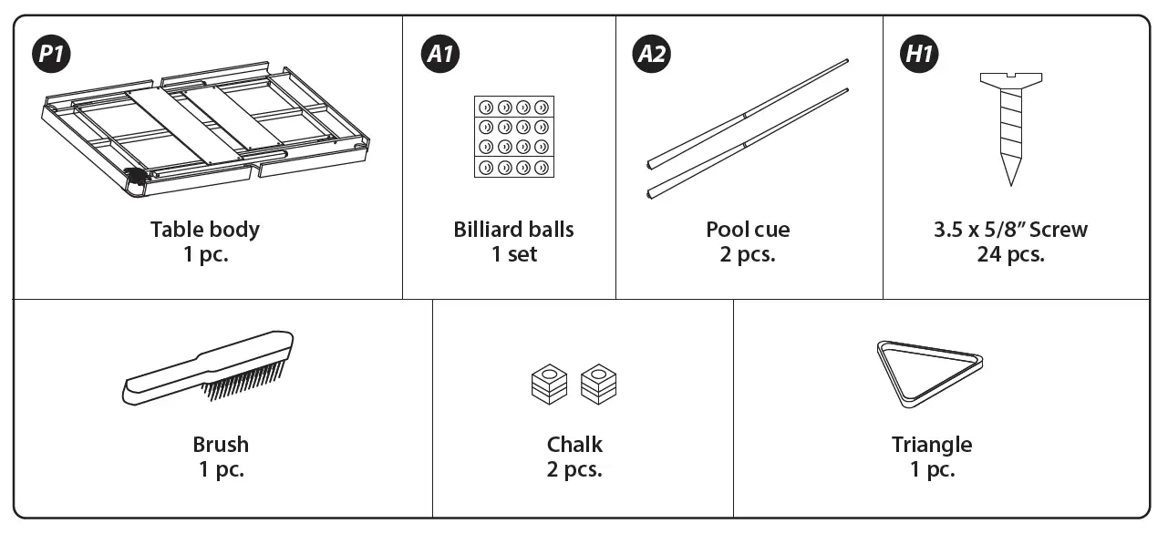 serenelife SLPTB56 54 Inch Portable and Foldable Wooden Pool Table 1