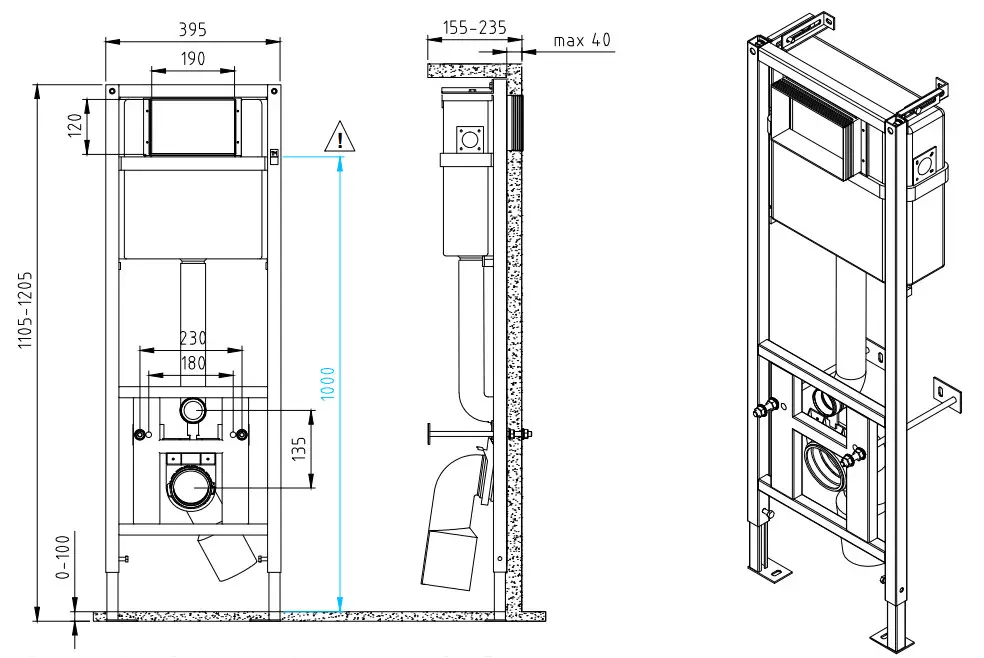 cersanit Link Pro S-IN-MZ-LINK Toilet Installation - Figure 3