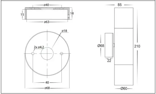 FIG 3 HV1015 - HV1095T Dimensions
