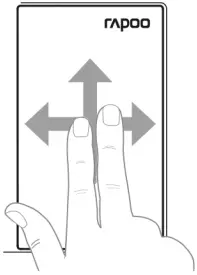 rapoo E2710 E2710 Wireless Multimedia Touchpad Keyboard A04