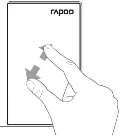 rapoo E2710 E2710 Wireless Multimedia Touchpad Keyboard A06