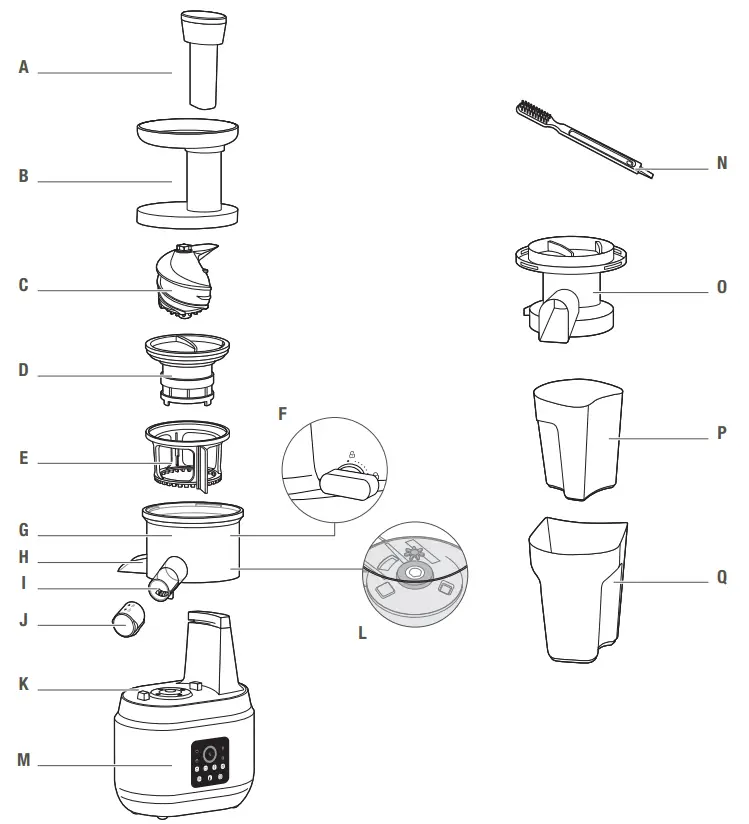 KRUPS ZB420EMX Slow Juice Extractor - Fig 1