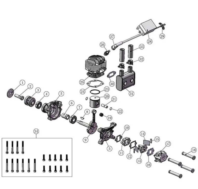 HORIZON-HOBBY-DLE35RA-Gas-Rear-Exhaust-with-Electronic-Ignition-fig-3