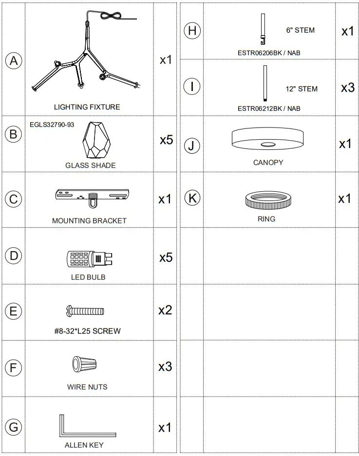 ET2 Contemporary Lighting E32795-93BK Blossom LED 36 Inch Black Multi-Light Pendant Ceiling Light fig 2