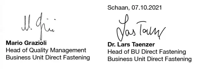 HILTI BX 3 Cordless Fastening Tool - signature