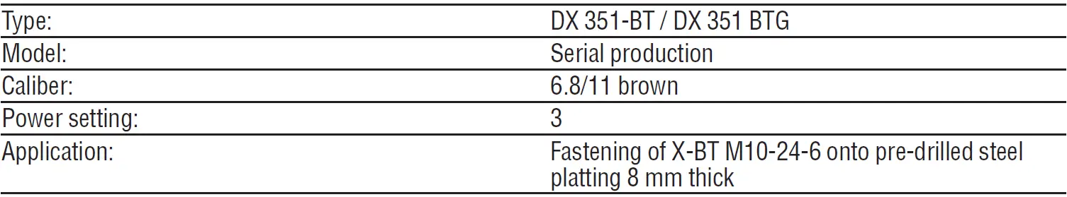 HILTI DX 351 BT Powder Actuated 56