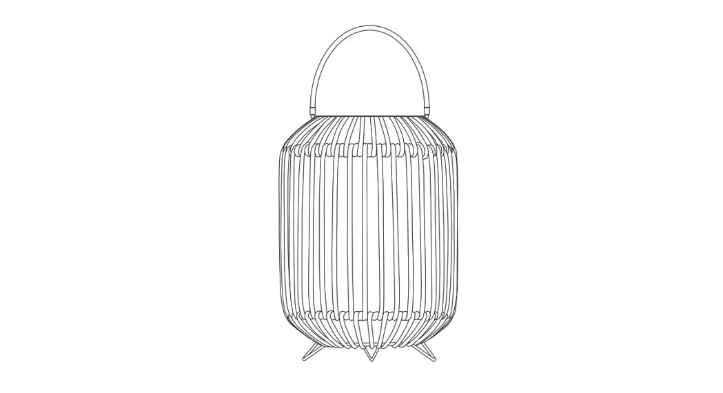 John Lewis Rattan Outdoor Lantern Small Natural User Guide