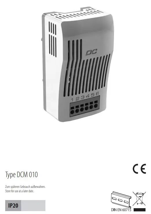 STEGO DCM 010 Switch Module Relay User Guide