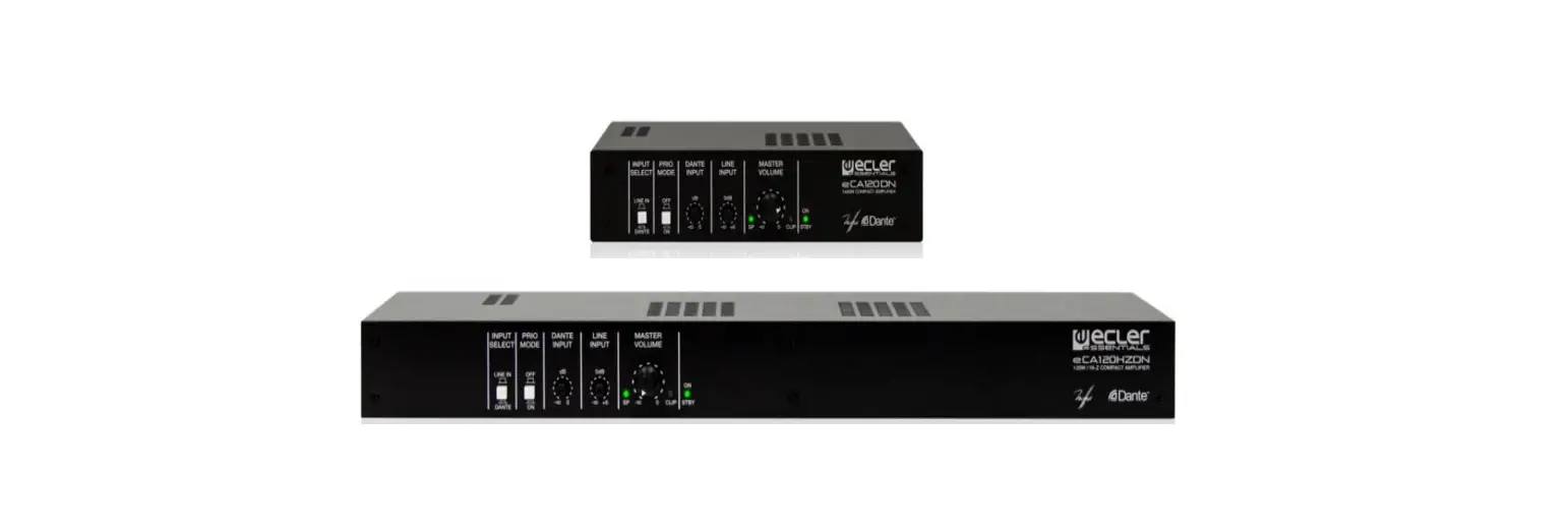 Ecler Eca120dn Stereo Compact Amplifier User Manual
