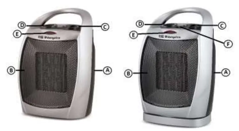 Orbegozo CR 50 Series PTC Fan Heater - fig 1